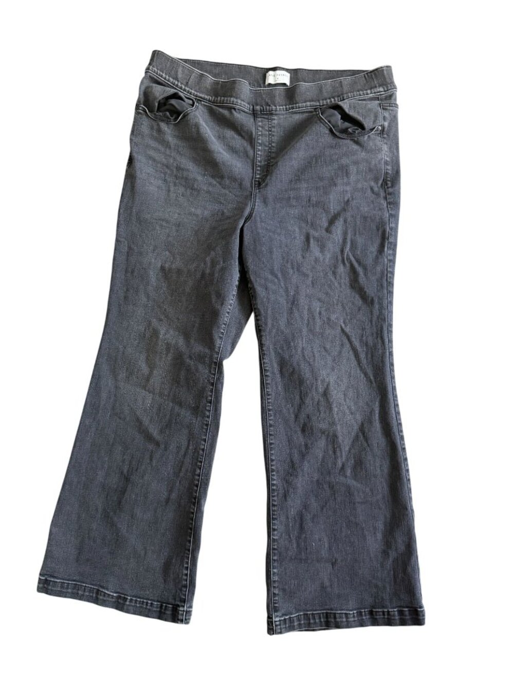 LANE BRYANT Gray Black Bootcut Jeggings Jeans Size 22